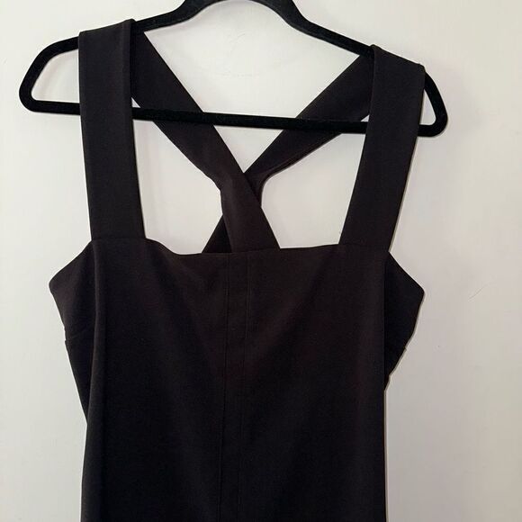 Bar III Womens Black Strappy Back Cocktail Sheath Dress Sleeveless Classy NWT - Picture 5 of 12